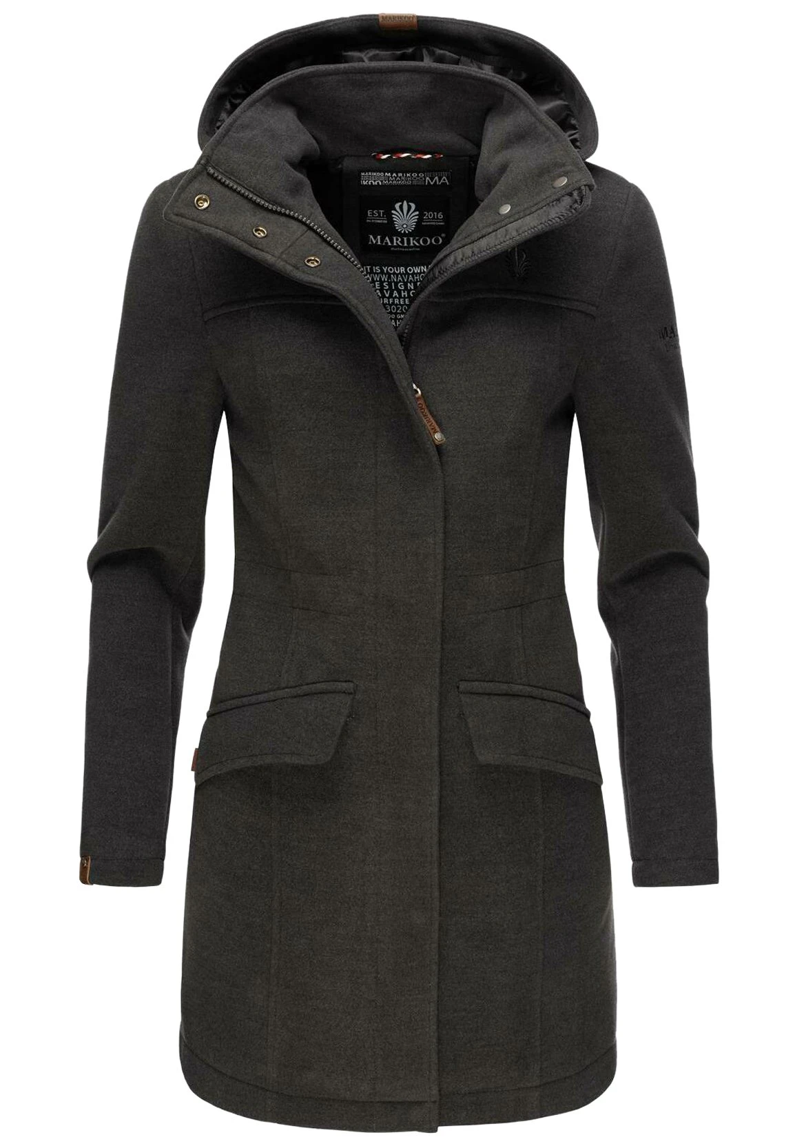 Marikoo Leilaniaa - Cappotto Invernale - Dark Grey 1 Marikoo Leilaniaa - Cappotto Invernale - Dark Grey