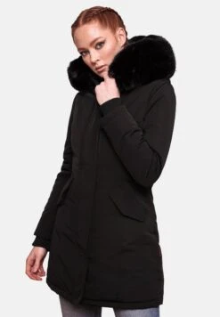 Marikoo KarmaaCappotto InvernaleBlack With Black Fur Donna Cappotti M5M21U00G-Q14