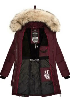 Marikoo Chaskaa - Cappotto Invernale - Dark Red Melange -Marikoo 2200c8aa53c04629890cafeb2483d529