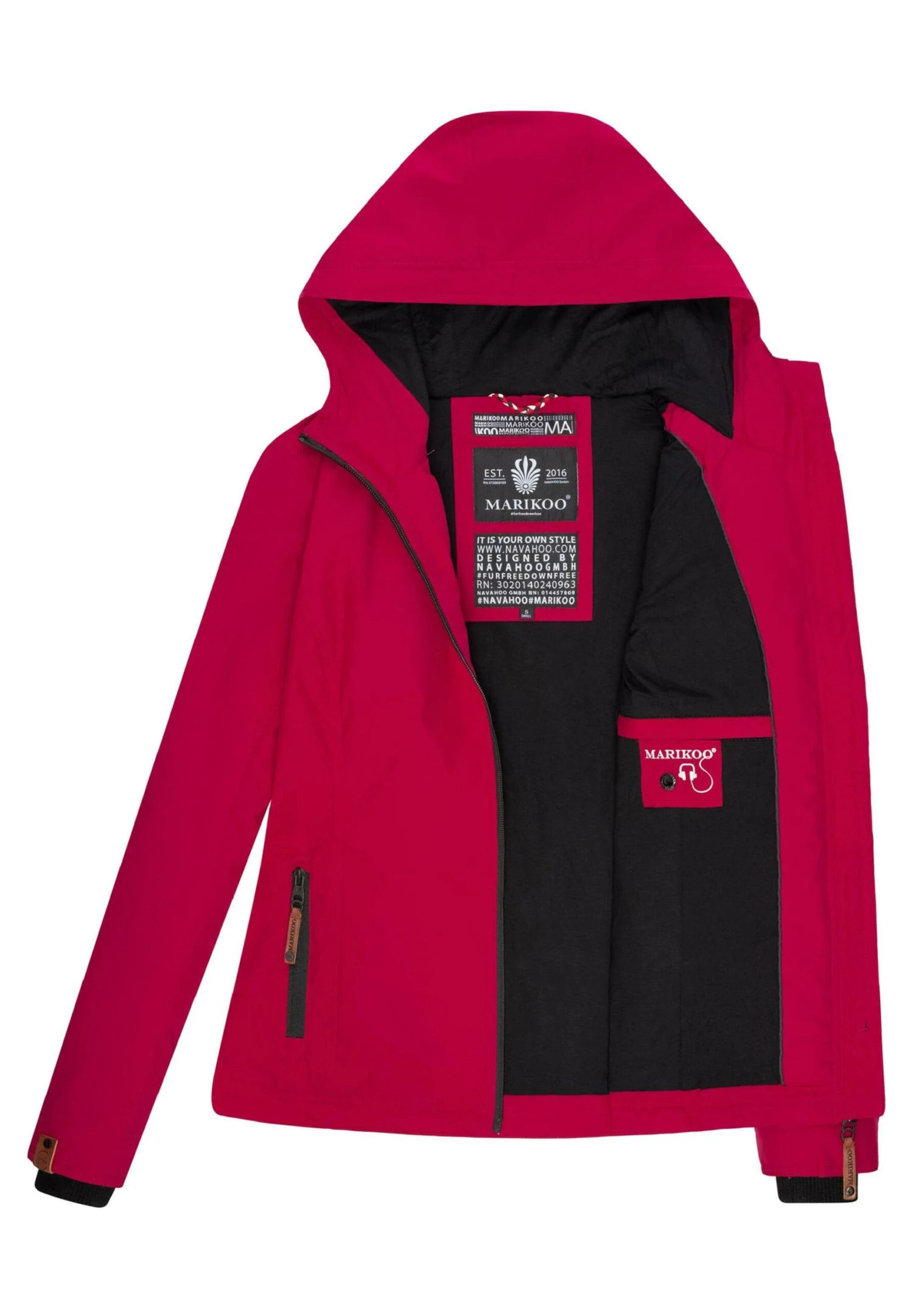 Marikoo BrombeereGiacca OutdoorFuchsia Donna Giacche E Blazer M5M21U010-J12 7 Marikoo BrombeereGiacca OutdoorFuchsia Donna Giacche E Blazer M5M21U010-J12 - immagine 7