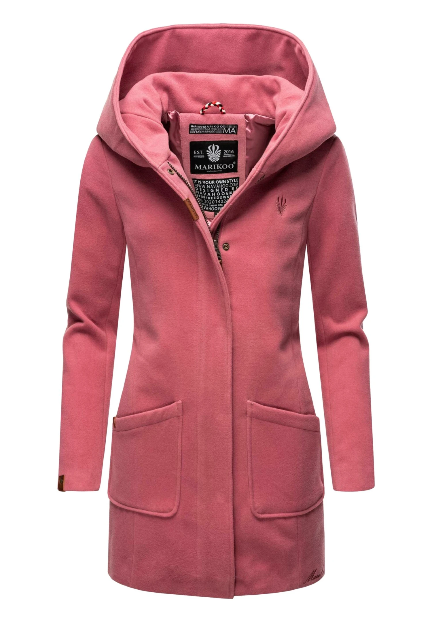 Marikoo Cappotto CortoDark Rose Donna Cappotti M5M21U00Q-J12 1 Marikoo Cappotto CortoDark Rose Donna Cappotti M5M21U00Q-J12