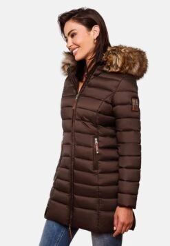 Marikoo SteppCappotto InvernaleDark Choco Donna Cappotti M5M21U001-O13 -Marikoo 983de788ac474cf9ae1cbbf734808fcb