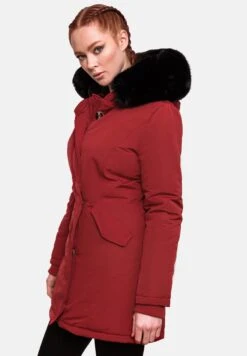 Marikoo KarmaaCappotto InvernaleBlood Red With Black Fur Donna Cappotti M5M21U00G-G14 -Marikoo fe015afe0ac54cdba7fbee49f4215729